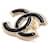Chanel Orecchini CC Logo Black Gold Nero  - vista 2