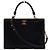 Chanel Borsa Tote Grande Black Coco Lux con tracolla a catena dorata Nero
