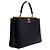 Chanel Borsa Tote Grande Black Coco Lux con tracolla a catena dorata Nero - vista 3