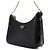 Prada Borsa hobo multi Re-Edition in pelle Saffiano nera con catena dorata - vista 3