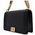 Chanel Borsa a tracolla Boy Large Flap in pelle d'agnello nera con catena dorata Crossbody - vista 2