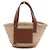 Loewe Piccola borsa tote in rattan e rafia marrone
