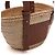 Loewe Piccola borsa tote in rattan e rafia marrone - vista 9