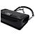 Chanel Borsa a tracolla e spalla Boy Medium Flap in vitello verniciato nero con catena argentata - vista 9