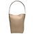 The row Borsa Tote Park piccola in pelle Dark Taupe Marrone