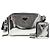 Prada Borsa a spalla e borsa a tracolla unisex in argento spazzolato