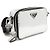 Prada Borsa a spalla e borsa a tracolla unisex in argento spazzolato - vista 3