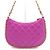 Chanel Borsa a tracolla hobo da donna in pelle di agnello viola con catena CC dorata Porpora - vista 4