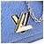 Louis Vuitton Borsa a tracolla e crossbody Denim Twist MM Silver Chain Blu - vista 4