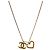Chanel Collar Heart CC Gold
