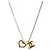 Chanel Collar Heart CC Gold - vista 2