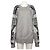 Givenchy Unisex Fleece-Sweatshirt mit Baseball-Print Silber