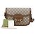 Horsebit 1955 Gucci Borsa a tracolla Small Horsebit GG Marrone
