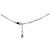 Oblique Dior Collana Obliqua Farfalla in Zirconia Argentata - Ansicht 4