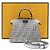 Fendi Bolso tote y bandolera Peekaboo See Small de cristal plateado Plata