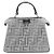 Fendi Bolso tote y bandolera Peekaboo See Small de cristal plateado Plata - vista 2