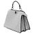 Fendi Bolso tote y bandolera Peekaboo See Small de cristal plateado Plata - vista 3