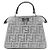 Fendi Bolso tote y bandolera Peekaboo See Small de cristal plateado Plata - vista 5