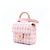 Chanel Borsa Tote e Borsa a Tracolla da Donna in Tweed Rosa e Pelle di Agnello con Manico Superiore - vista 2