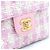 Chanel Borsa Tote e Borsa a Tracolla da Donna in Tweed Rosa e Pelle di Agnello con Manico Superiore - vista 5