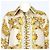 Fendi Unisex-Seidenhemd mit FF Logo Baroque Golden - Ansicht 2