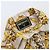Fendi Unisex-Seidenhemd mit FF Logo Baroque Golden - Ansicht 5