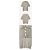 Loro Piana Strick-T-Shirt Polo aus Leinen Kurzarm Beige Braun - Ansicht 2