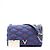 Louis Vuitton Denim Malta MM Schultertasche mit silberner Kette Blau