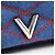 Louis Vuitton Denim Malta MM Schultertasche mit silberner Kette Blau - Ansicht 4