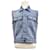 Dior Chaleco de denim bordado Azul