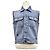 Dior Chaleco de denim bordado Azul - vista 4