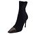 Louis Vuitton Black Fabric Toe Monogram Stud Ankle Boots - view 2