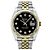 Rolex Datejust Diamanti Oro Giallo Nero