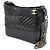 Chanel Gabrielle Chevron Hobo Medium Schultertasche mit Kette Schwarz - Ansicht 2