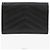 Saint Laurent Logo Matelassé Small Wallet Black Silver - vista 3