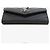 Saint Laurent Logo Matelassé Small Wallet Black Silver - vista 4