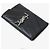 Saint Laurent Logo Matelassé Small Wallet Black Silver - vista 5