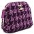 Chanel Mini bolsa de ombro meia-lua em tweed roxo com corrente dourada - vista 4