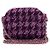 Chanel Mini bolsa de ombro meia-lua em tweed roxo com corrente dourada - vista 5