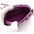 Chanel Mini bolsa de ombro meia-lua em tweed roxo com corrente dourada - vista 6