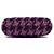 Chanel Mini bolsa de ombro meia-lua em tweed roxo com corrente dourada - vista 7