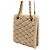 Saint Laurent Borsa a spalla e borsa a tracolla in shearling marrone - vista 2