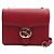 Gucci Borsa a spalla e borsa a tracolla rossa con piccola catena intrecciata