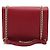 Gucci Borsa a spalla e borsa a tracolla rossa con piccola catena intrecciata - vista 4