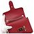 Gucci Borsa a spalla e borsa a tracolla rossa con piccola catena intrecciata - vista 6