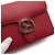 Gucci Borsa a spalla e borsa a tracolla rossa con piccola catena intrecciata - vista 9