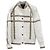 Louis Vuitton LV Monogram Leder Varsity Bomberjacke Silber