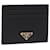 Prada Tarjetero Triangle de Saffiano Negro