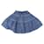 Louis Vuitton Falda denim a capas Monogram Talla Azul
