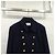 Céline Wool Chelsea Coat Navy - view 3